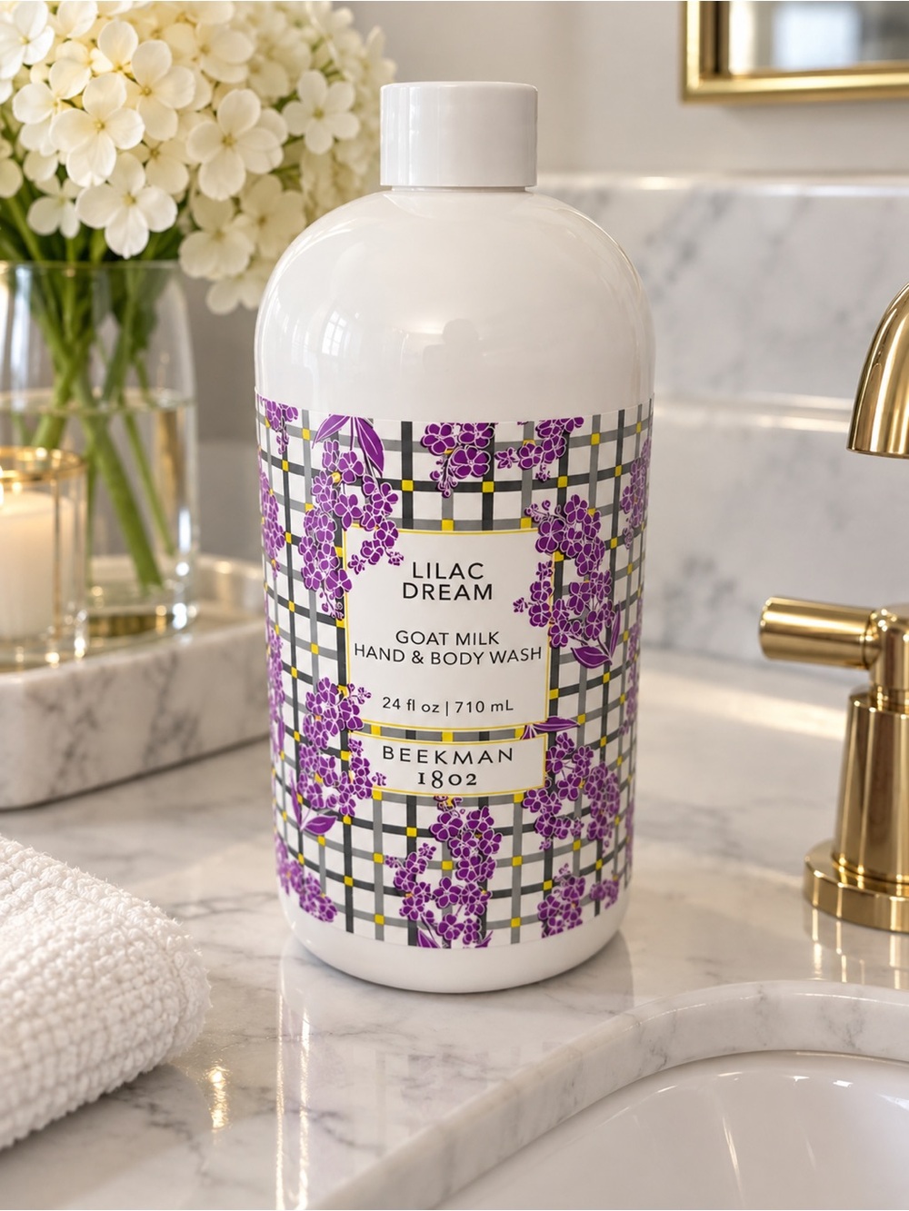 Beekman 1802 Lilac Dream Goat Milk Handy & Body Wash, Sealed and HUGE!